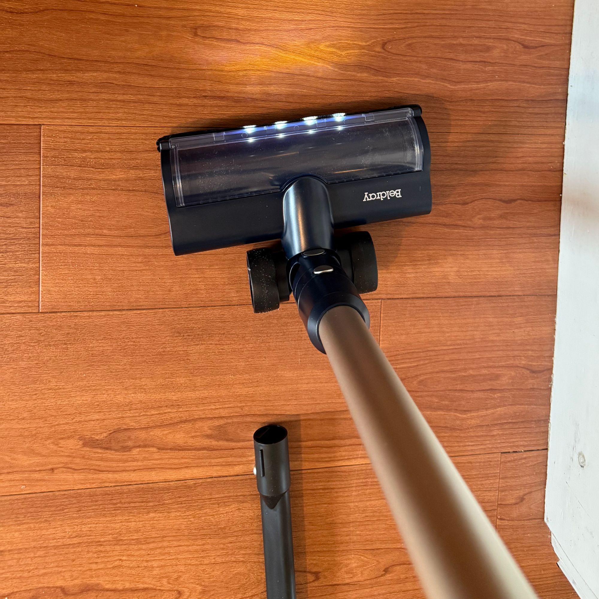 Using the Beldray vacuum cleaner on wooden floors