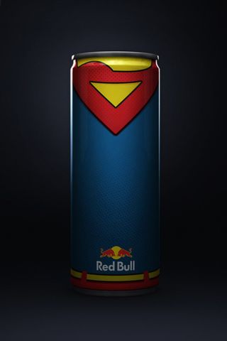 RedBull superhero packaging