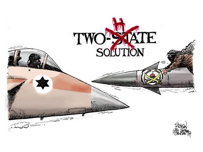 Political cartoon Israel Gaza war