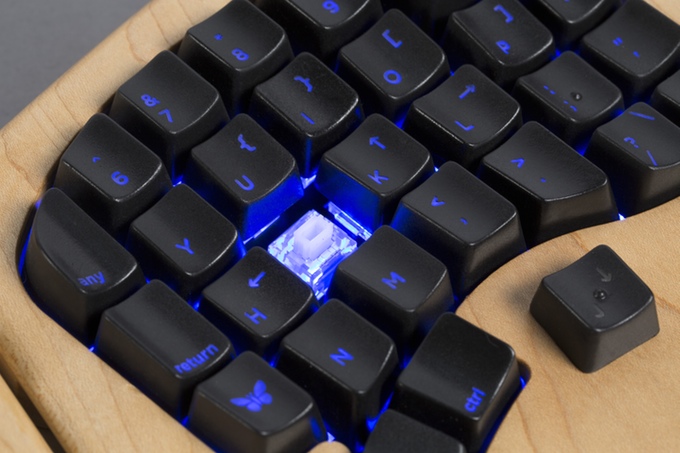 The Model 01 keyboard