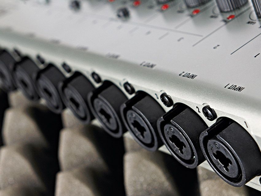 The R24 has eight XLR inputs.
