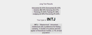 You can take a Myers Briggs test yourself at www.similarminds.com/jung.html