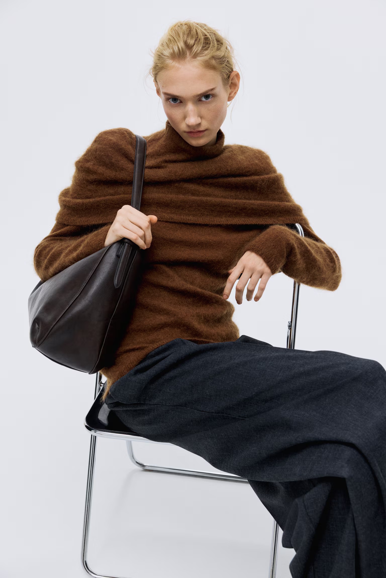 H&amp;amp;M, Mohair-Blend Turtleneck Top