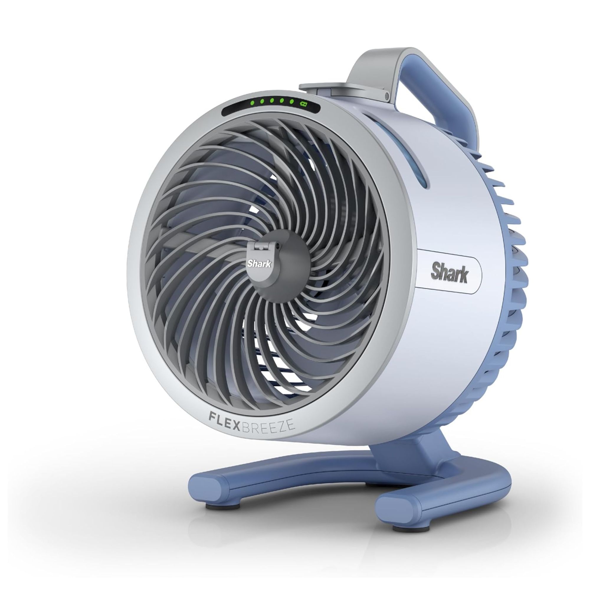 Shark FlexBreeze HydroGo portable fan against white background.