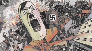 Heinrich Vogeler, who created this illustration Das Dritte Reich in 1934, is among the designers profiled on the site