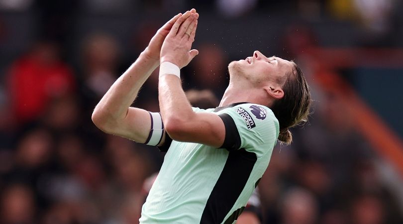 Conor Gallagher reacts after a missed chance in Chelsea&#039;s goalless draw at Bournemouth in September 2023.