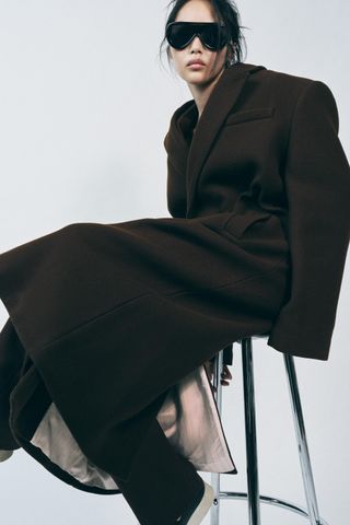 Zw Collection Wool Blend Coat