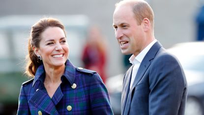 Catherine, Duchess of Cambridge and Prince William, Duke of Cambridge host a drive-in cinema screening of Disney's 'Cruella' for Scottish NHS workers at The Palace of Holyroodhouse on May 26, 2021 in Edinburgh, Scotland.