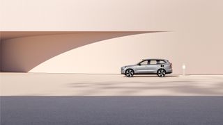 Volvo EX90 electric SUV in the distance