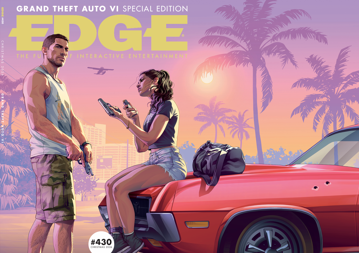 Edge 230 cover art, showing Jason and Lucia from GTA 6.