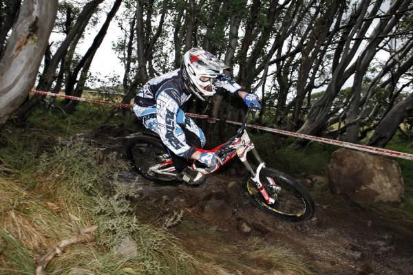 Rhys Atkinson en route to second place behind his brother, Bryn.