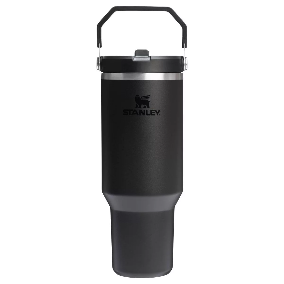 Stanley 40 Oz Stainless Steel Ice Flow Flip Straw Tumbler Black 2.0