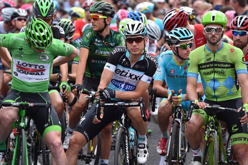 Andre Greipel, Tony Martin and Nathan Haas on the front line