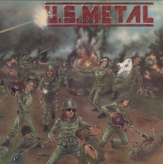 The cover of U.S. Metal Vol. 1, the first compilation issued by Shrapnel Records