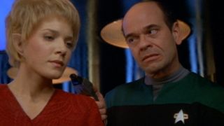 Kes and evil Doctor on Star Trek: Voyager