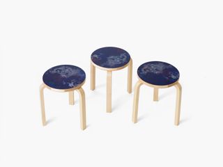 Stool 60, with ‘Universe’ finish, from the Artek + Heath collection