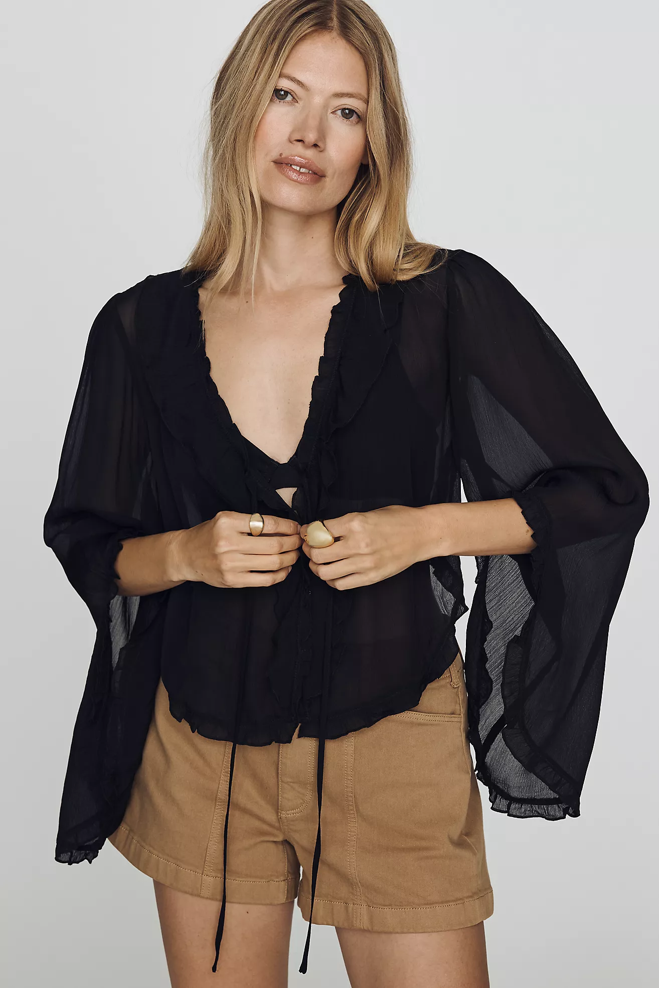 Mariana Tie-Front Blouse