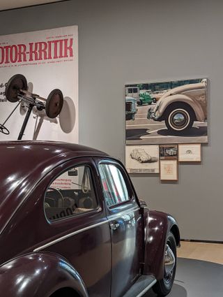 1951 Volkswagen Beetle seen at Motion car exhibition curated by Norman Foster at Guggenheim Bilbao