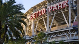The exterior of Petco Park. 