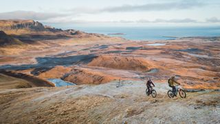 Danny MacAskill and Steve Peat riding on the Isle of Skye