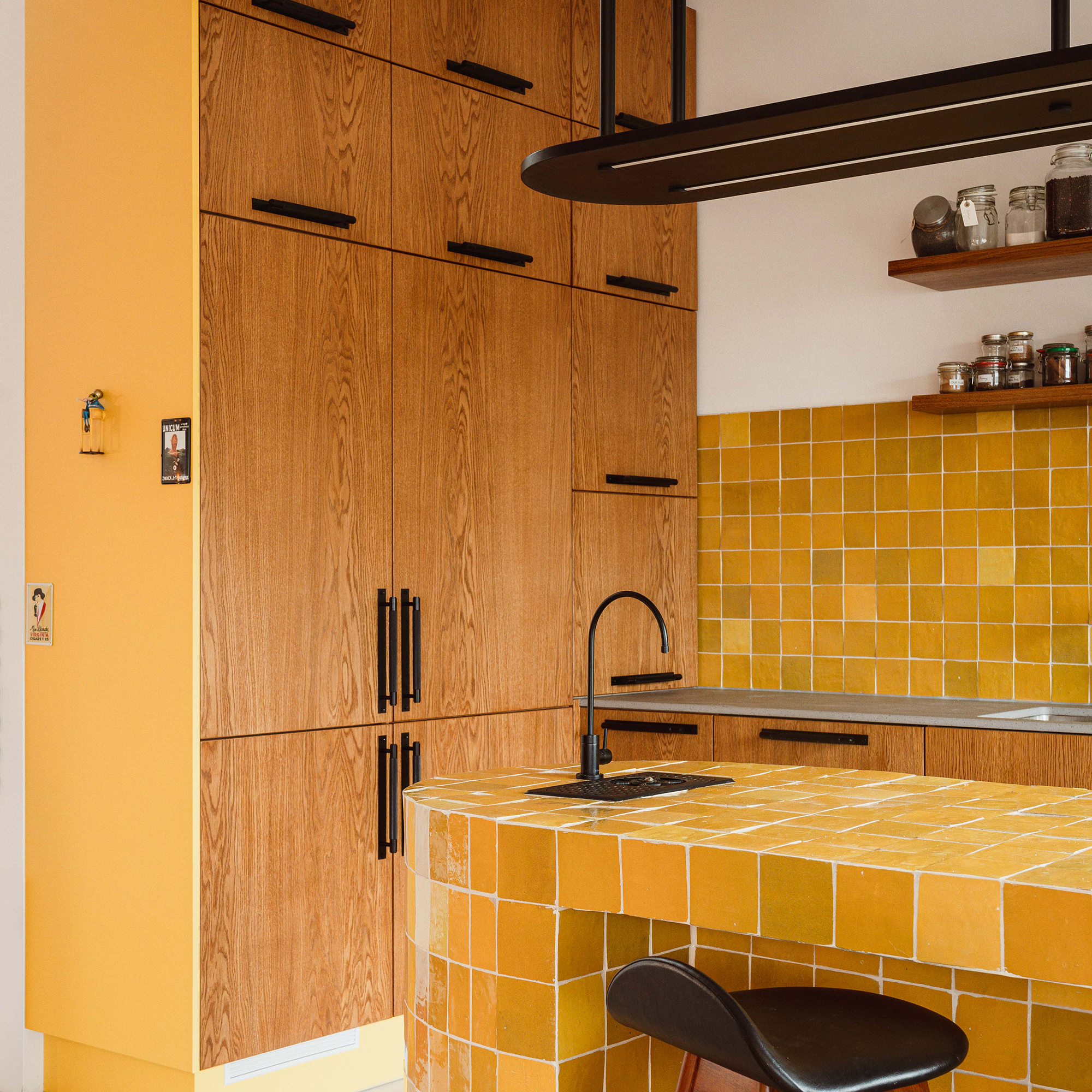 Retro tiled kitchen