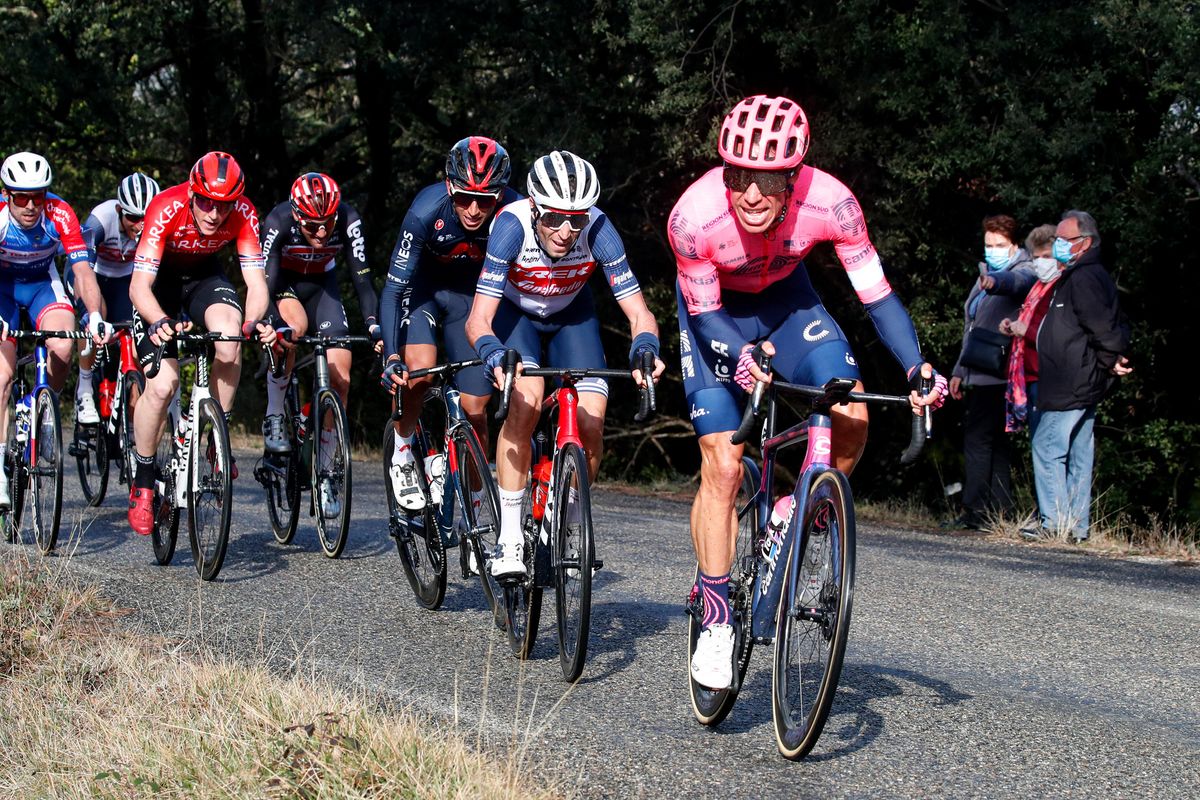 Etoile de Besseges 2021 51st Edition 3rd stage Besseges Besseges 156 km 05022021 Rigoberto Uran COL EF Education Nippo Vincenzo Nibali ITA Trek Segafredo Egan Bernal COL Ineos Grenadiers photo Roberto BettiniBettiniPhoto2021