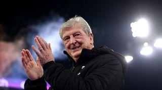 Roy Hodgson applauds the Crystal Palace fans after a game against Sheffield United in January 2024.