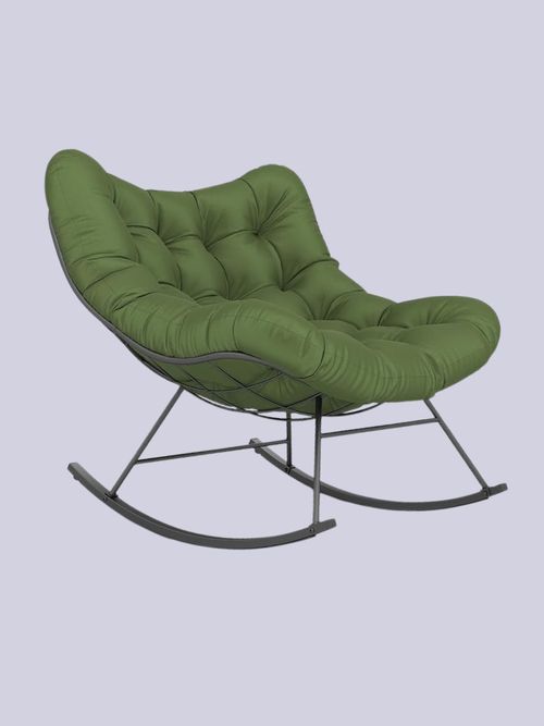 Costway | Outdoor Rocking Chair, Oversized Patio Wicker Egg Chair 