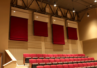 Daktronics Hoists Acoustical Banners at Anderson University in Indiana