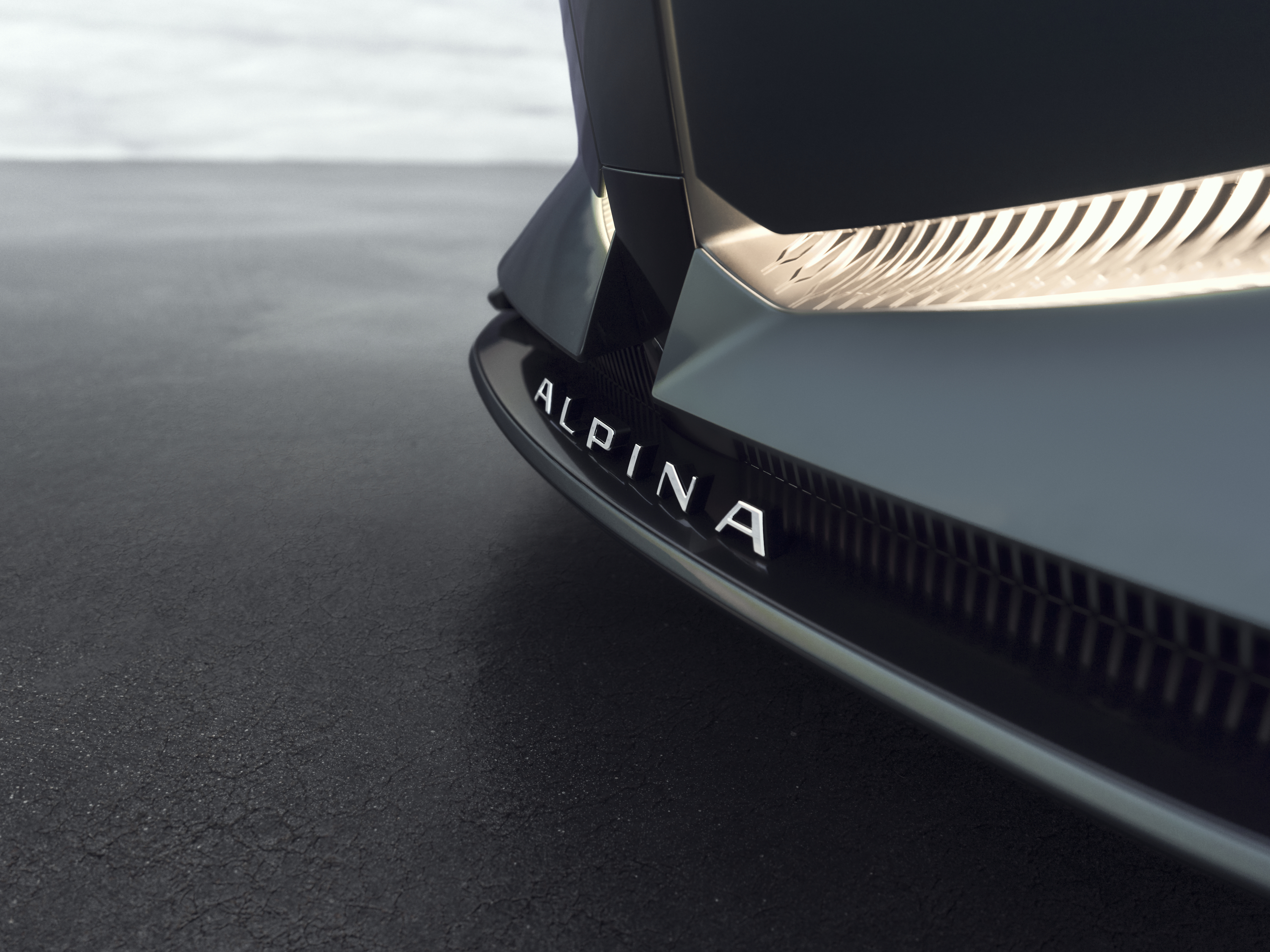Vision BMW Alpina front wordmark