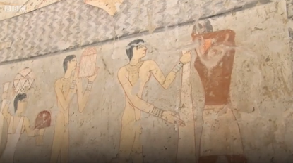 A painting in a 4,400-year-old Egyptian tomb