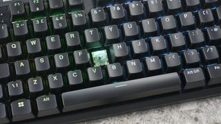 Photograph of the Corsair K70 Pro TKL gaming keyboard