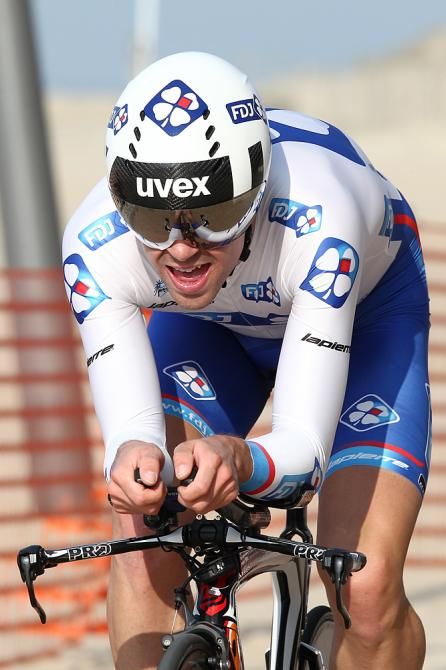 Johan Le Bon (FDJ) put in a stunning performance in the time trial for fourth place