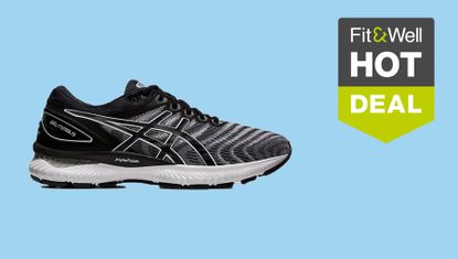 ASICS Men&#039;s Gel-Nimbus 22 Running Shoes in Black Friday running shoe deals