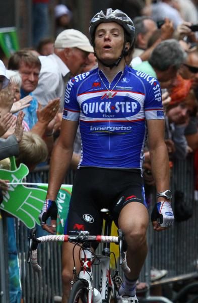 Sylvain Chavanel (Quick Step) overwhelmed with the win.