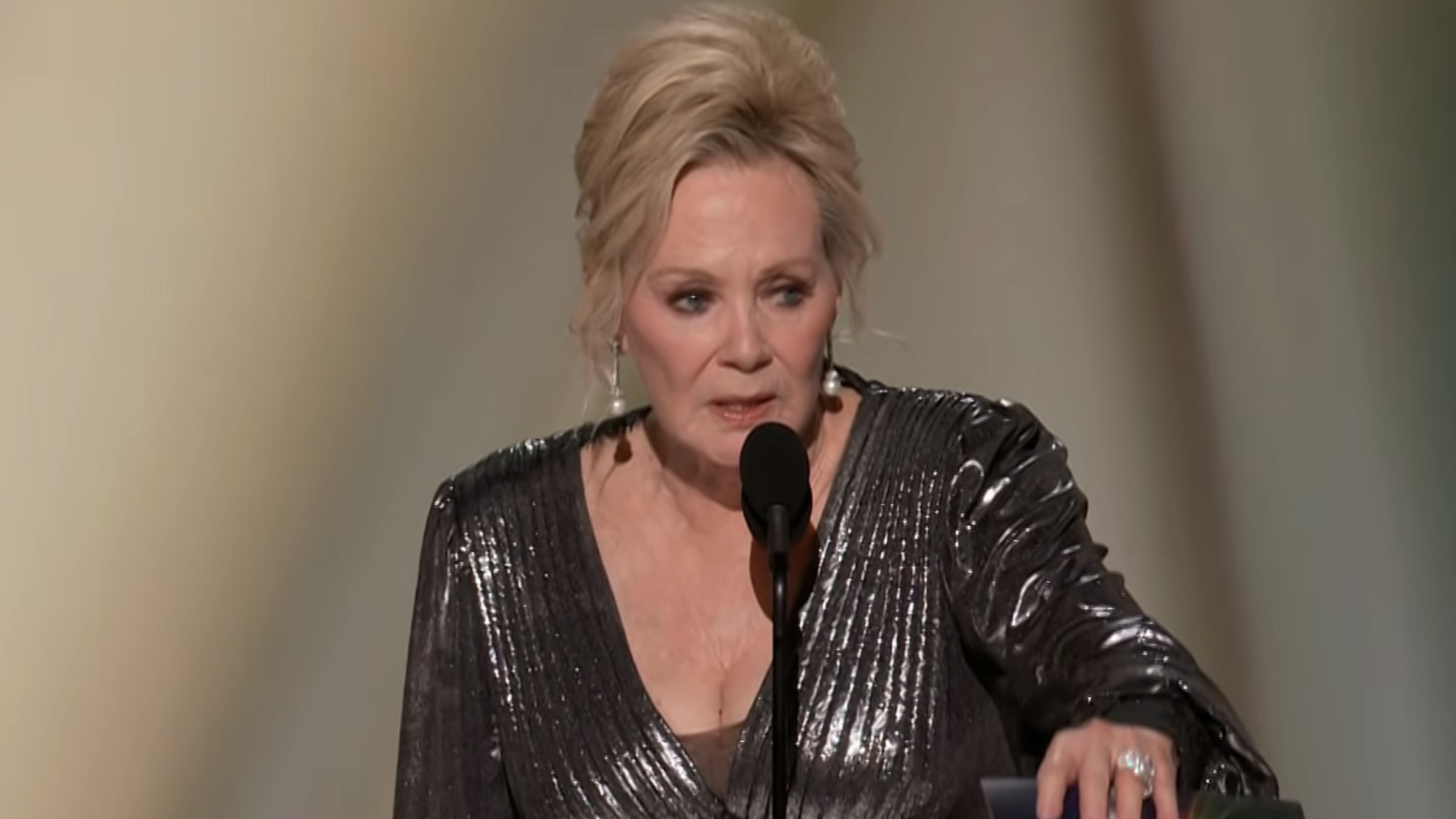Jean Smart accepting award at 2026 Emmys
