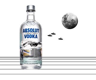 The new Absolut Blank bottle design by Mario Wagner
