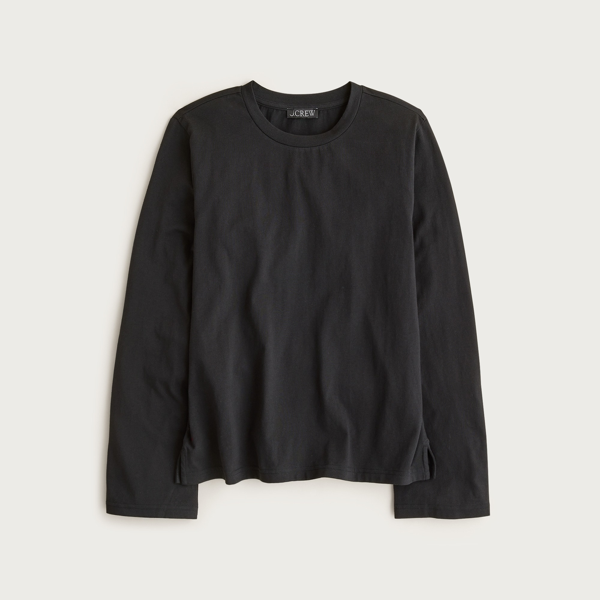 Boyfriend Jersey Relaxed Long-Sleeve T-Shirt