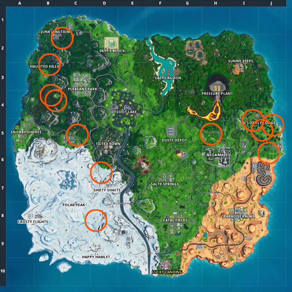 Fortnite Mushroom locations Where to find Fortnite Mushrooms and how