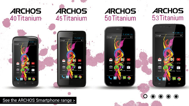 Archos launches budget offensive with Titanium smartphone range