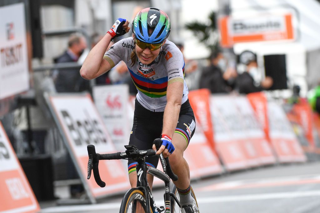 Anna van der Breggen (Boels Dolmans) takes her first win at the 2020 World Champion