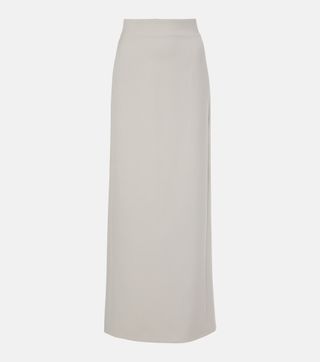 Column Virgin Wool Maxi Skirt