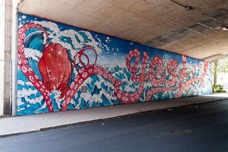 80-foot Sagmeister mural