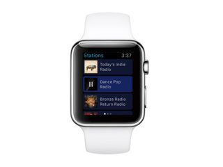 Apple Watch with Pandora app