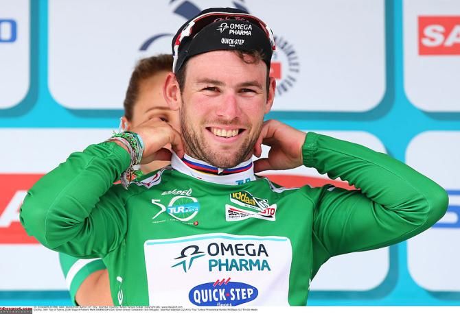 Mark Cavendish in green