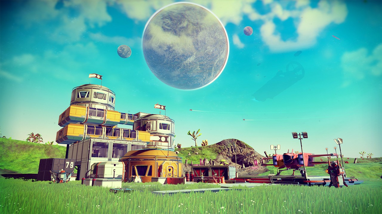 Still from the video game No Man’s Sky.