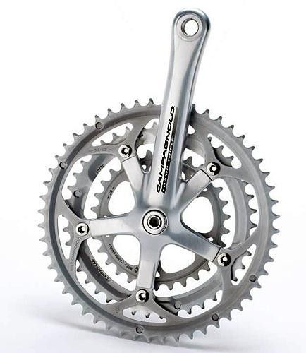 New Comp triple crankset uses an ISO type bottom bracket.