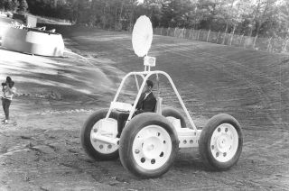 A Brown Engineering prototype lunar rover, as seen in 1965, was sold for scrap after sitting in an Alabama backyard.