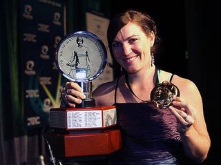 All smiles: Anna Meares shows off her