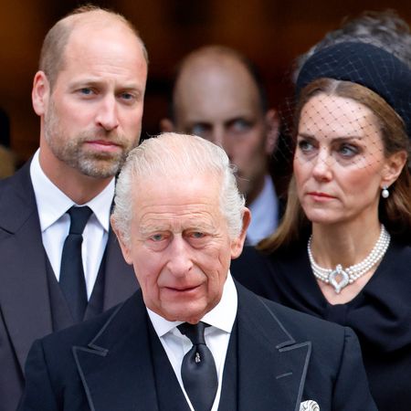 Prince William, King Charles, and Kate Middleton all wear black outfits to attend a Royal Family funeral in London